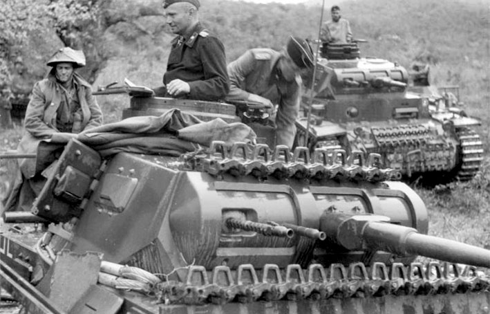 German Panzer III tanks during the Battle of Greece