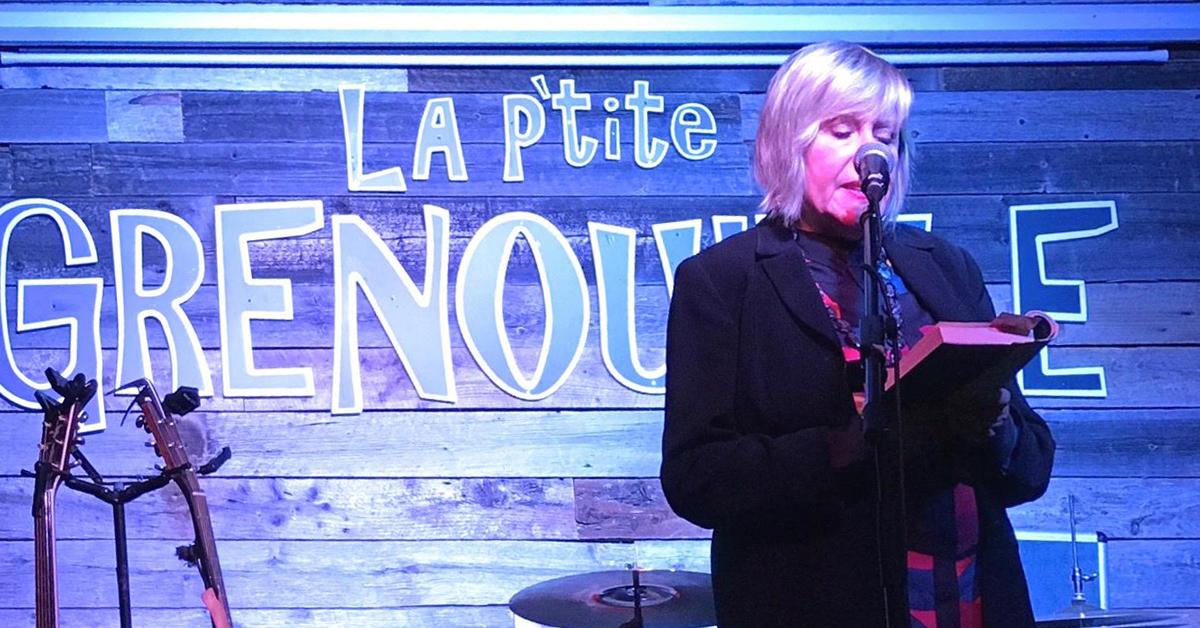 Irena Karafilly Reading at Guernica's Montreal Book Launch